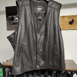 Leather vest